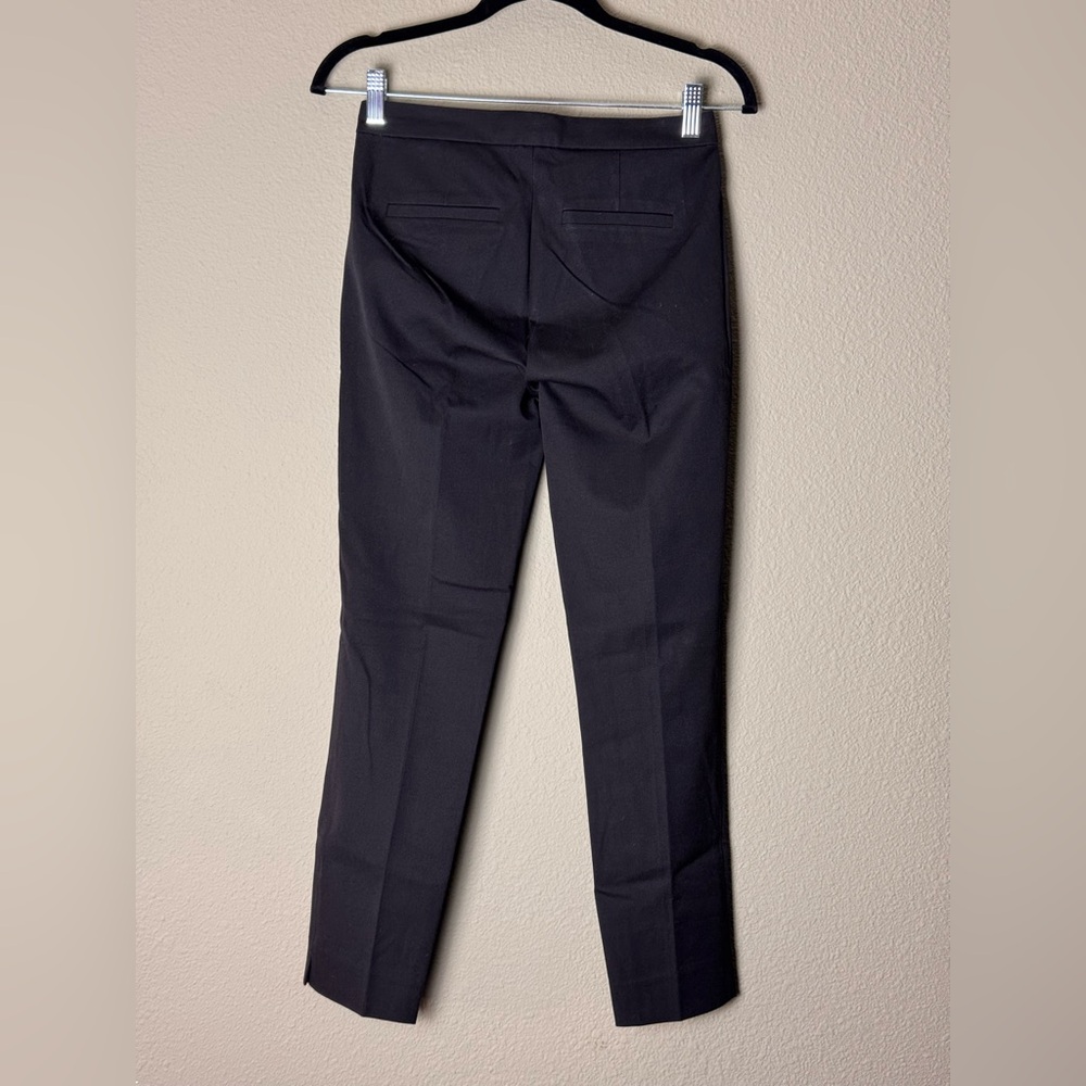 NWT J.CREW MARTIE STRAIGHTEN LEG PANT 00 BLACK #70 - Picture 3 of 6
